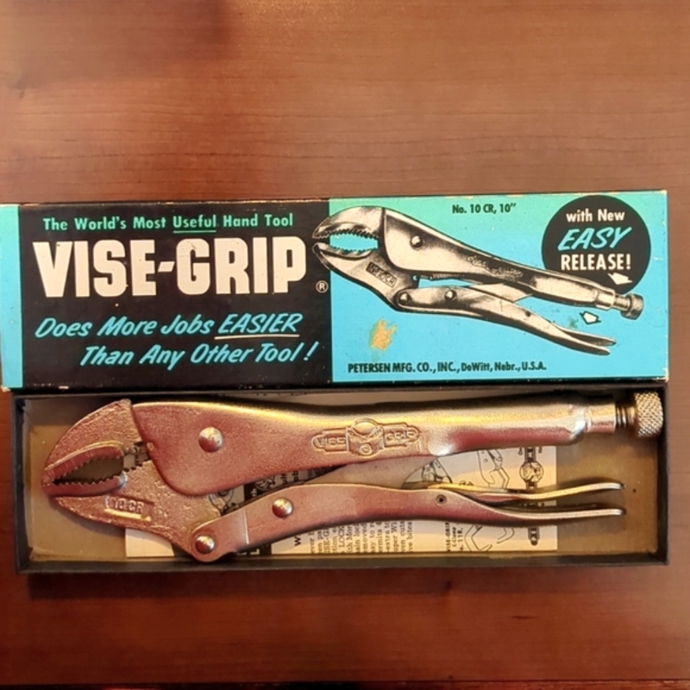 NWOTs 1950s era Peterson Vise Grip No.10 CR, 10"